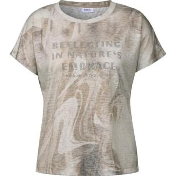 t-shirts Cecil violet imprimé