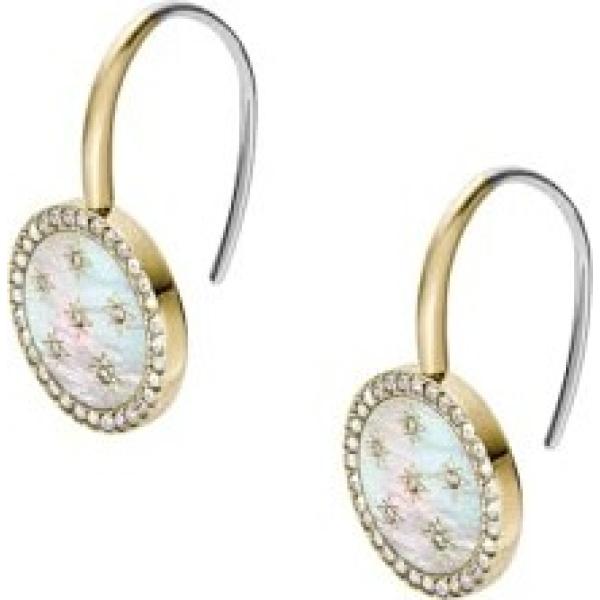 boucles doreilles Fossil blanc