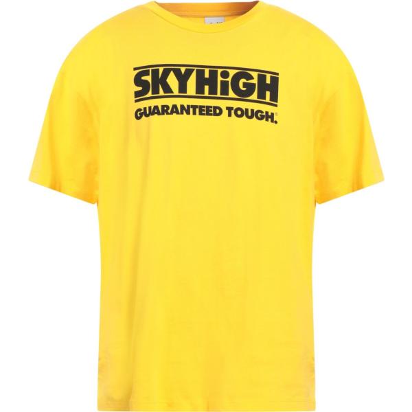 t-shirts Sky High Farm jaune imprimé