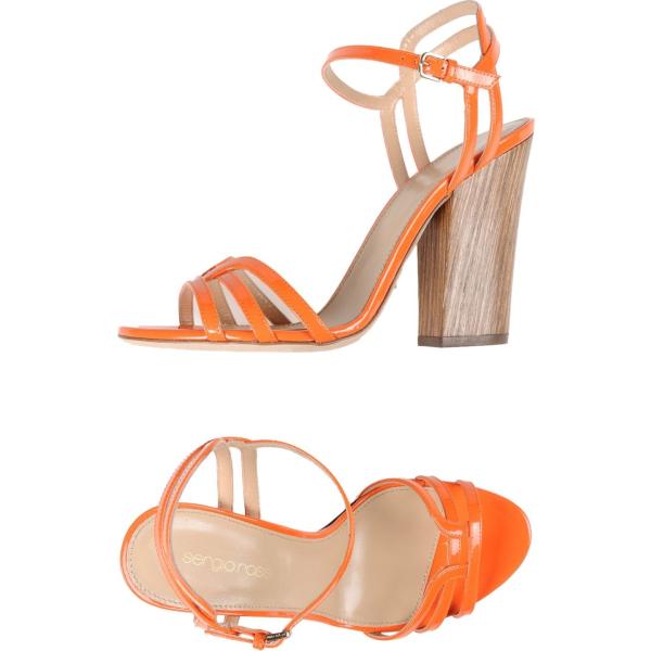 sandales à talon Sergio Rossi orange
