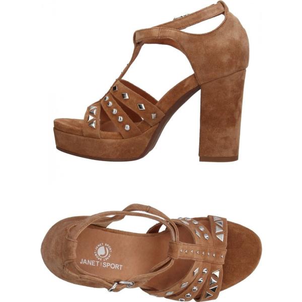 sandales à talon Janet Sport marron