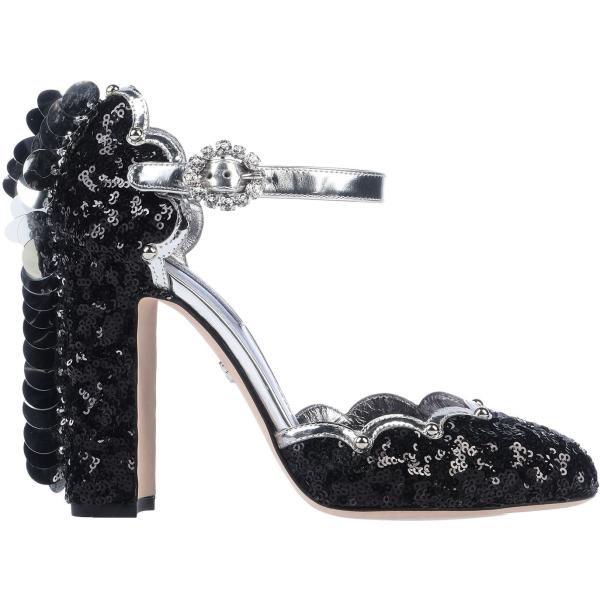 Escarpins con paillettes Dolce & Gabbana noir