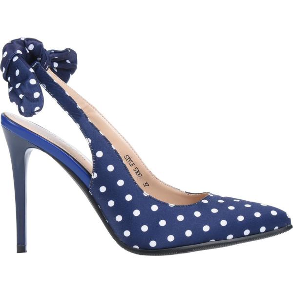 chaussures à talon Laura Biagiotti bleu à pois