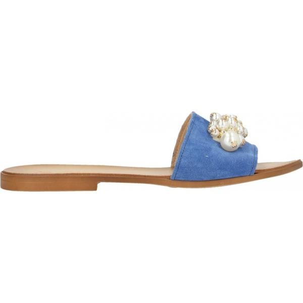 Sandales, sabots, mules et tongs tendance Les Italiennes bleu
