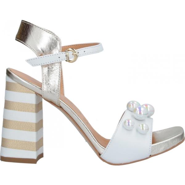 sandales à talon Lorita De Caro® blanc