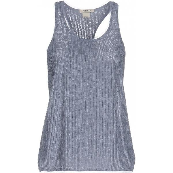 débardeurs à bretelles Pinko gris