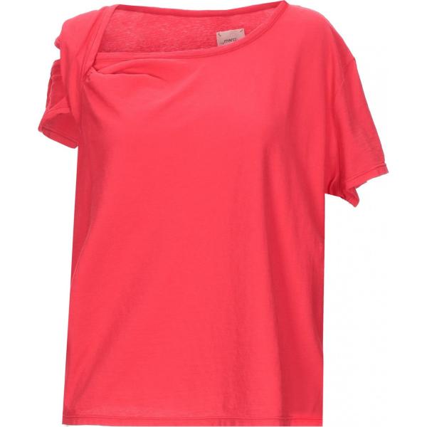 T-shirts et polos ..,Merci rouge teinte unie