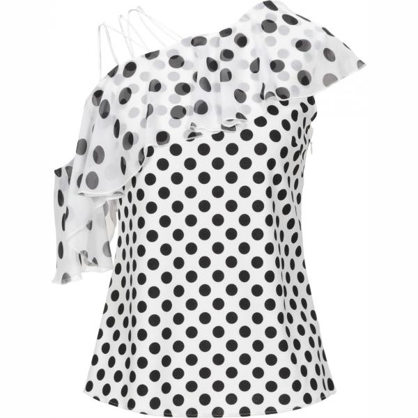 Tops et blouses No Secrets blanc à pois