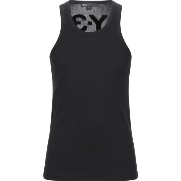 débardeurs à bretelles Y-3 noir teinte unie