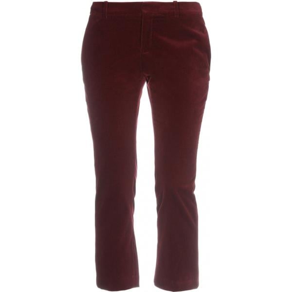 Pantalons longs Saint Laurent rouge teinte unie