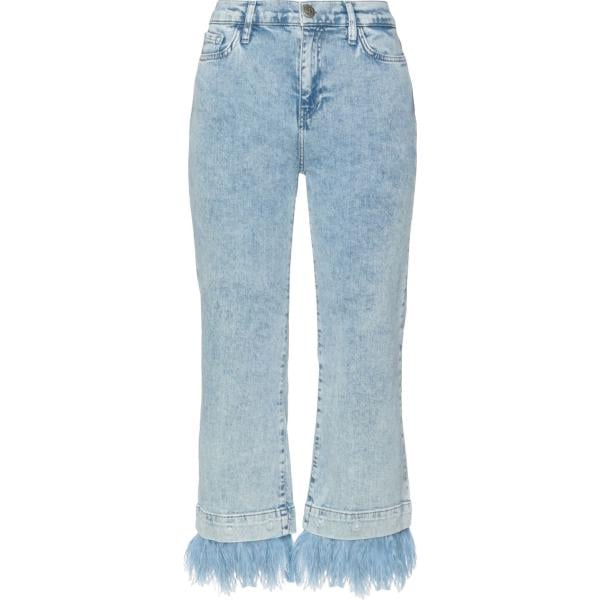 jean coupe droite Twinset bleu teinte unie