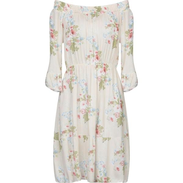 robes mi-longues/au genou Michela Mii blanc à fleurs