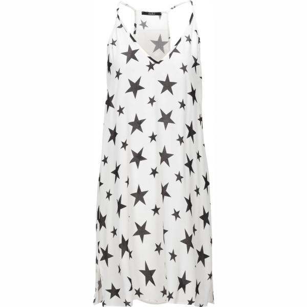 robes courtes Carla G. blanc imprimé