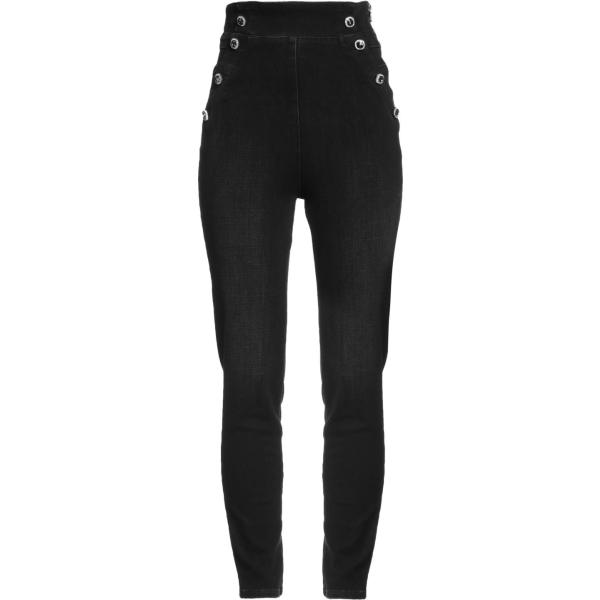 Jean skinny femme noir paillettes taille haute fermeture