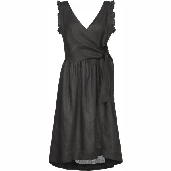 Robes con zip Kaos noir teinte unie