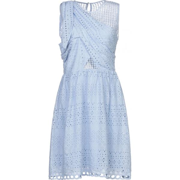 robes courtes Brigitte Bardot bleu