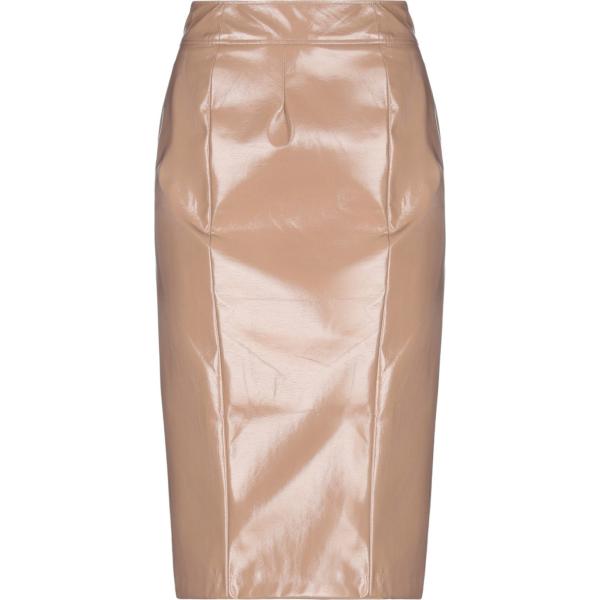 jupes au genou Seventy Venezia marron teinte unie