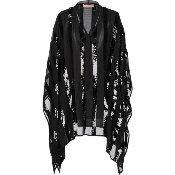 capes Twinset noir teinte unie