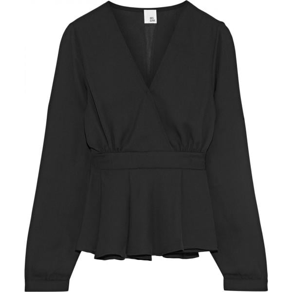 Chemises Iris & Ink noir teinte unie