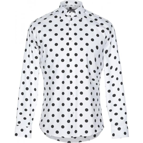 chemisiers Takeshy Kurosawa blanc à pois