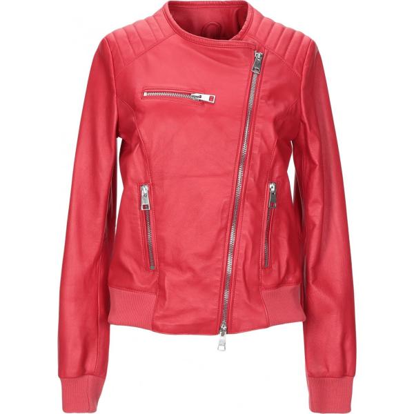 Vestes, blazers et manteaux Street Leathers rouge teinte unie