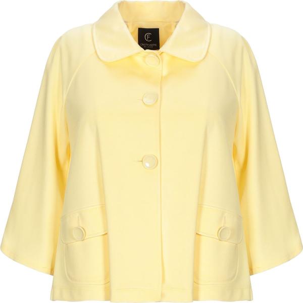 Vestes, blazers et manteaux Cristinaeffe jaune teinte unie