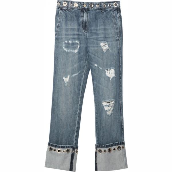 jean déchiré Blugirl Blumarine bleu