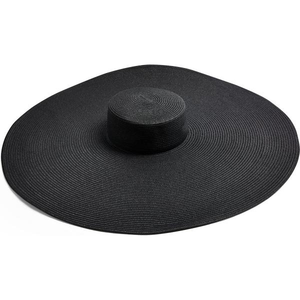 chapeaux Topshop noir teinte unie