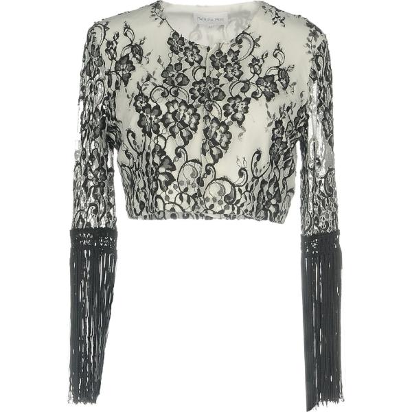 Vestes, blazers et manteaux in tulle Patrizia Pepe noir à fleurs