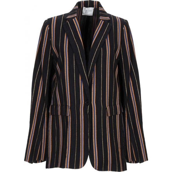 robes Forte_Forte noir à rayures