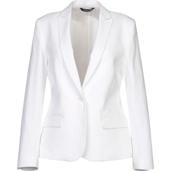 blazers Brian Dales blanc teinte unie