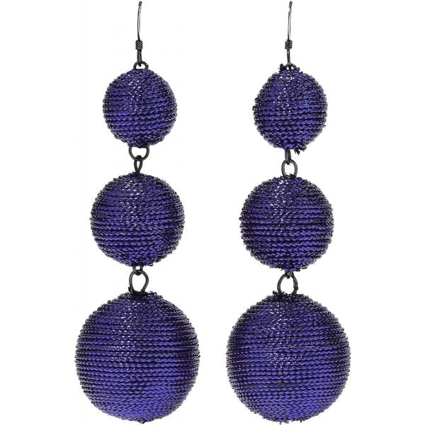 boucles doreilles Kenneth Jay Lane violet