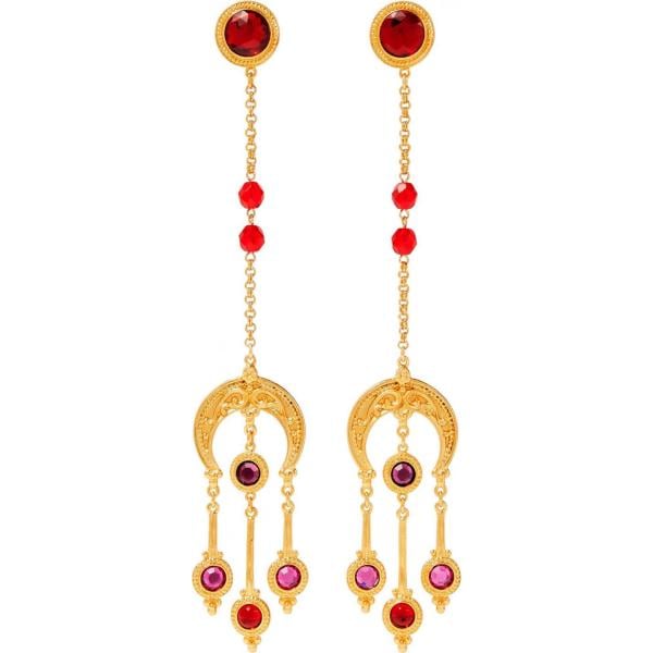 boucles doreilles Ben-Amun rouge
