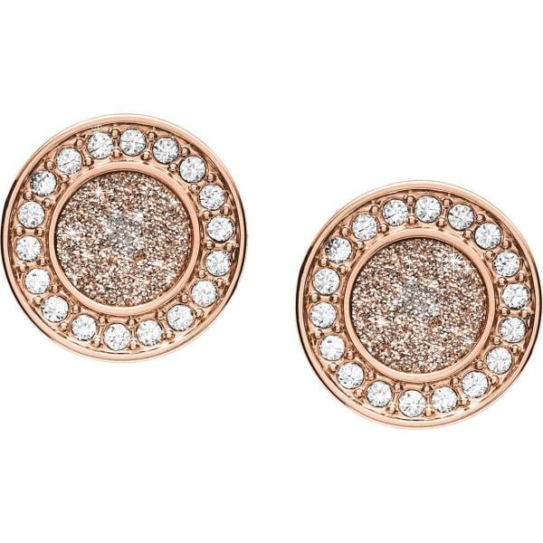 boucles doreilles Fossil jaune