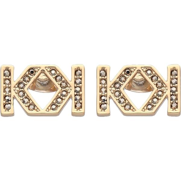 boucles doreilles Karl Lagerfeld jaune