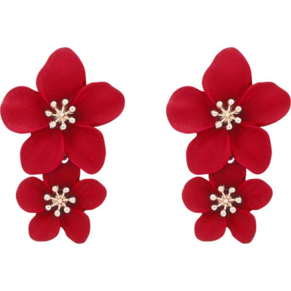 boucles doreilles Taolei rouge