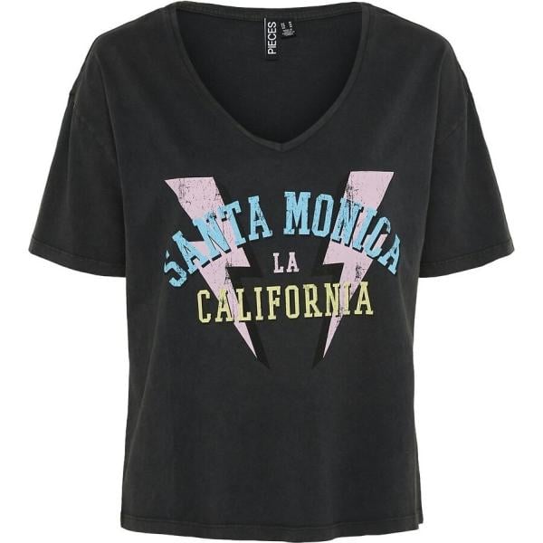camiseta Pieces negro