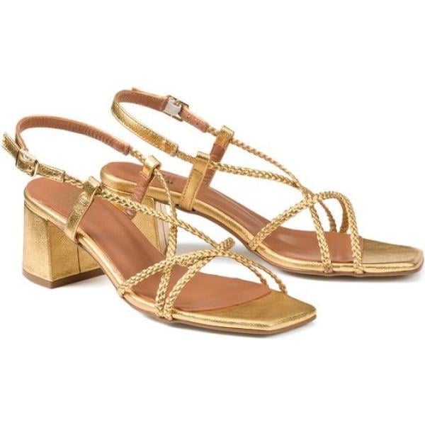 sandalias de piel La Redoute Collections marrón
