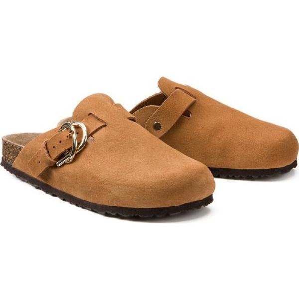 zuecos La Redoute Collections marrón