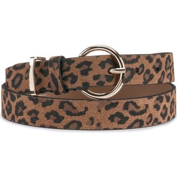 cinturones La Redoute Collections marrón animalier