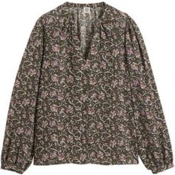 blusas La Redoute Collections marrón de flores