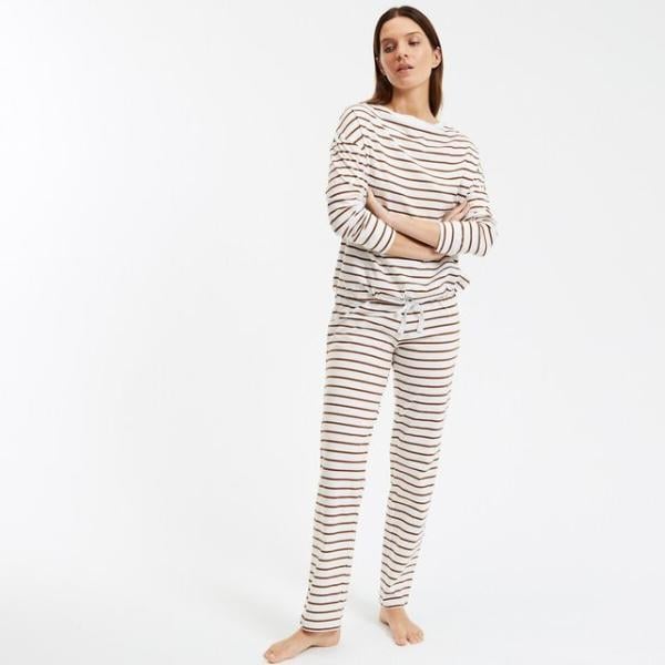 pijama Sohome blanco de rayas