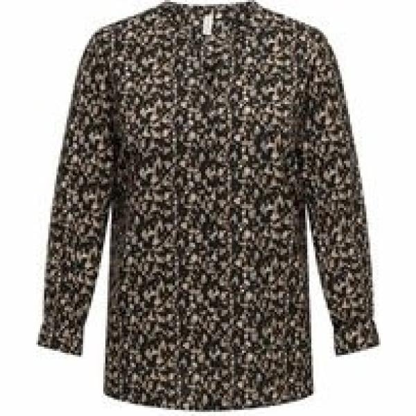 blusas Only Carmakoma marrón con diseños