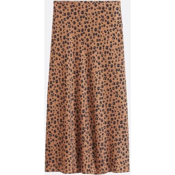faldas La Redoute Collections marrón animalier