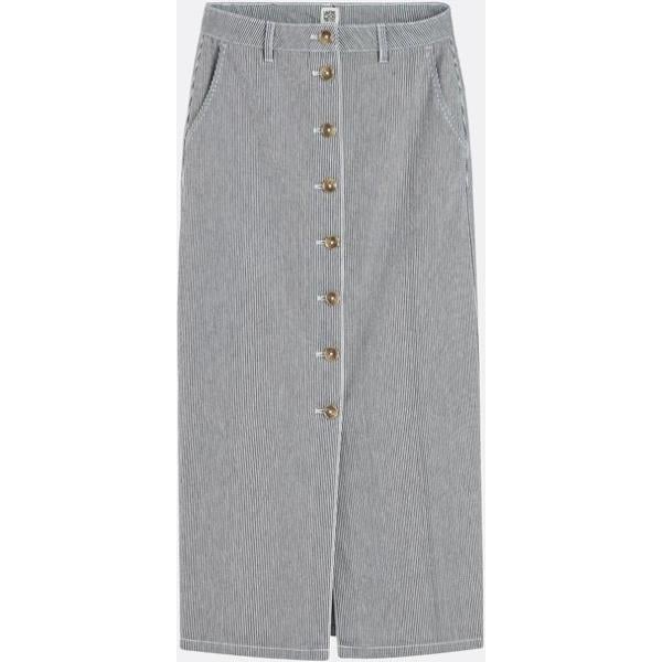 minifaldas La Redoute Collections gris de rayas