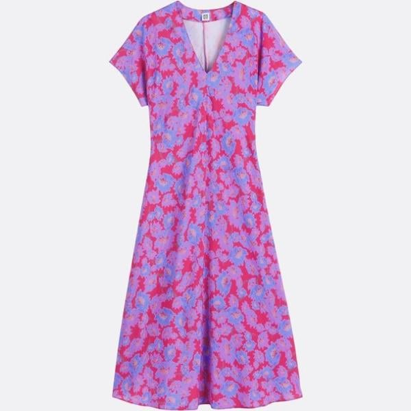 vestidos largos La Redoute Collections multicolor de flores