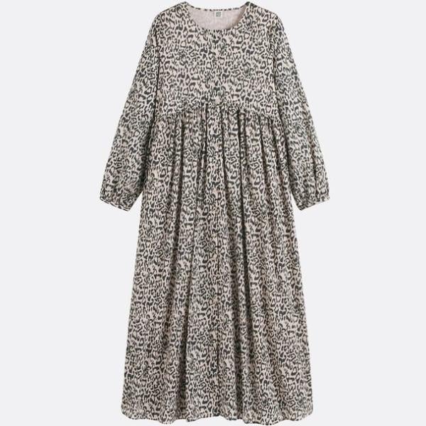 vestidos largos La Redoute Collections gris con diseños