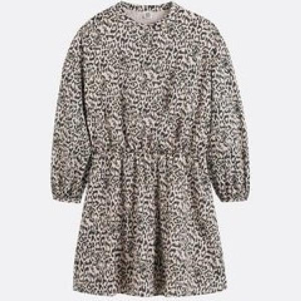 vestidos asimétricos La Redoute Collections marrón animalier