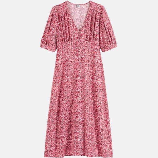 vestidos largos La Redoute Collections rosa con diseños