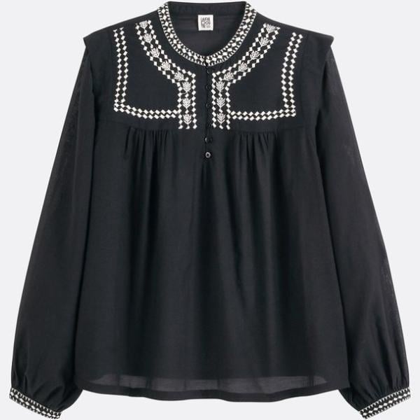 blusas La Redoute Collections negro con diseños